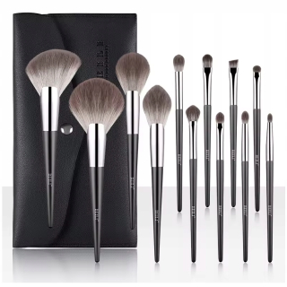 Beili Sada 12 štetcov na make-up s kozmetickou taštičkou